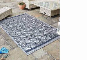 Alfresco Mats – Delphi – Onyx – 150 x 210cm