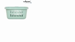 Casa Hipster Laundry Basket Silver Sage 17484
