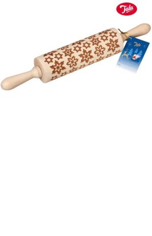 Beech Rolling Pin Snowflake 10B31456