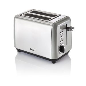 Swan Townhouse 2 Slice Toaster Grey ST14015GRN
