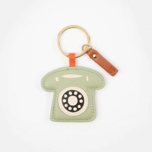 Green Telephone Keyring