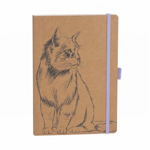 Notebook A5 ORGANICS kraft paper cat