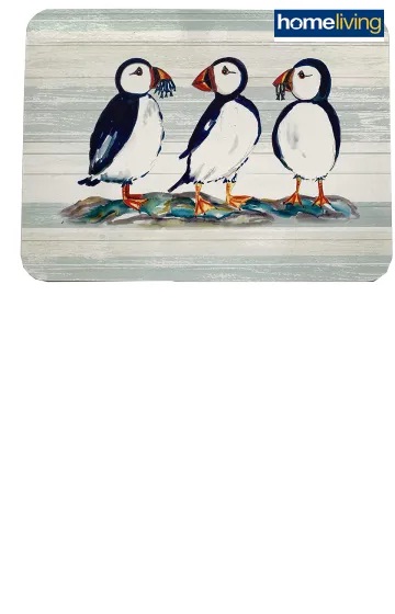 Placemats X 6 Puffins Fishing Hh3385
