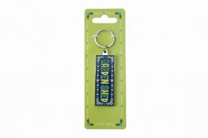 Live Happy ‘Garden Shed’ Enamel Keyring