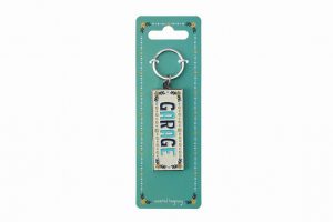 Live Happy ‘Garage’ Enamel Keyring