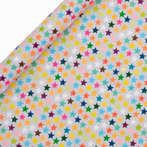 Wrapping Paper Roll Multi Stars 4m