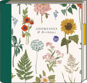 Address & Birthday Book Sunflower Floral