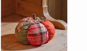 Plush Patchwork Pumpkin 16cm