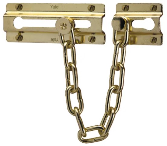 door chain brass finish