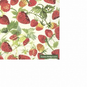 IHR Bridgewater Strawberries Cream Lunch Napkins pk20