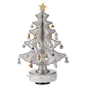 Musical! Spinning! DécoTree -Silver & White