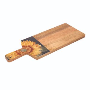 RHS Sunflower Mango Wood Serving Board – Navy