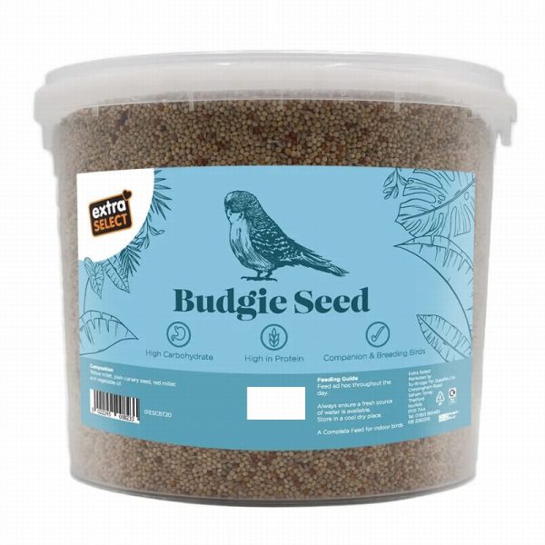 extra select utility budgie seed bucket