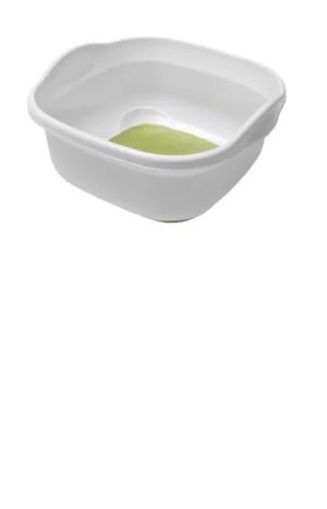 Soft Touch Bowl White/Grassy Green 513672