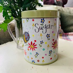 Bee Sugar Storage Tin