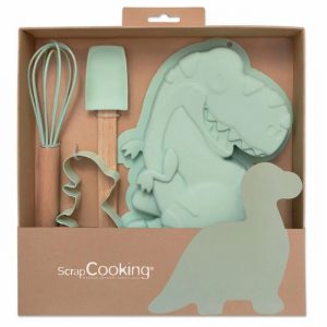 DINO 4PC UTENSILS GIFT BOX