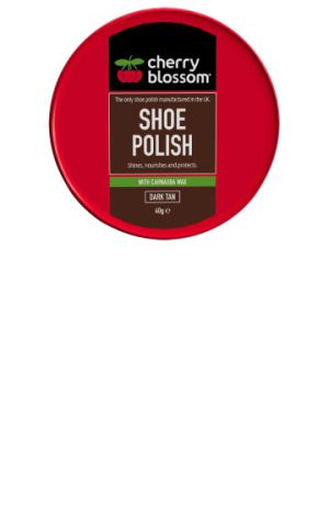 Cherry Blossom Shoe Polish Dark Tan 40g