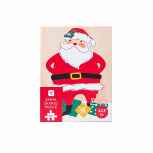 Santa Shaped Christmas Puzzle for Kids – 50 Piece