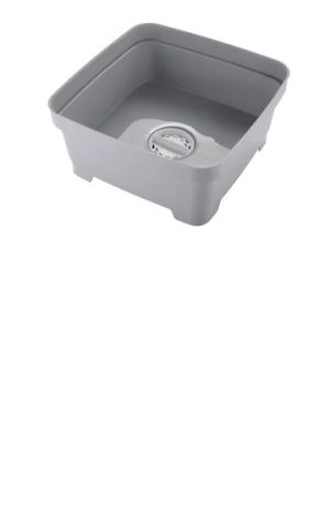 Washing Up Bowl + Drainer Plug Grey