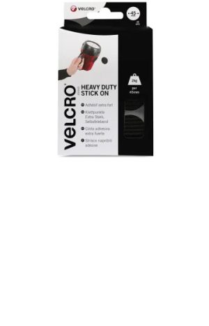 Heavy-Duty Stick On Coin 45mm x 6 Sets Black