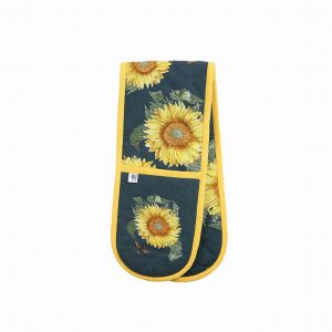 RHS Sunflower Double Oven Gloves, Navy