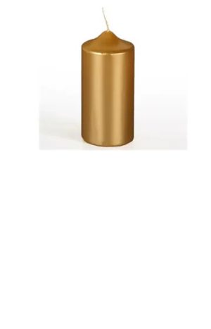Pillar Candle 60 x 130mm Metallic Gold
