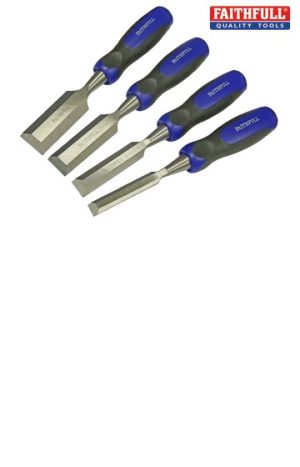 Bevel Edge Butt Chisel Set, 4 Piece