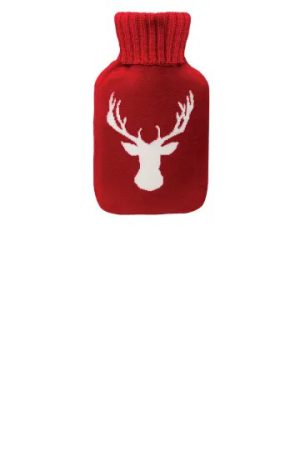 Hotwater Bottle Red Winter Stag 1.7L