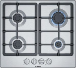 Bosch PGP6B5B90 58.2cm Gas Hob – Stainless Steel