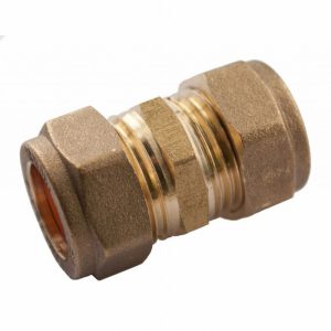 Compression Straight Tap Connector BRASS PF15