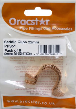 Oracstar Saddle Clips 23mm 6 pack