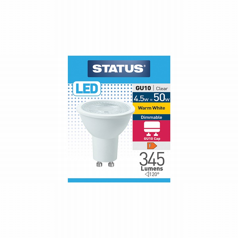 5w 360 lumens status dimmable gu10 led bulb