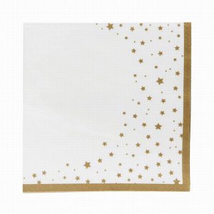 Gold Star Napkins – 20 Pack