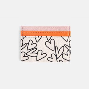 Caroline Gardner Mono Outline Hearts Card Holder