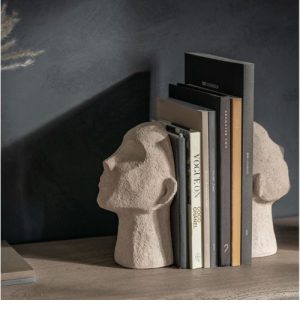 Headz Bookend Cream (Set of 2)