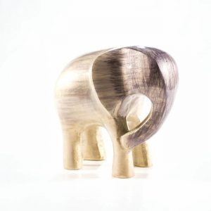 Tilnar Art Brushed Silver Elephant XL 12 cm