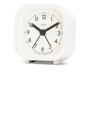 Robyn Square Alarm Clock White