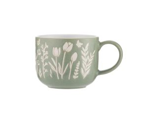 In The Meadow Green Tulip Mug 400ml