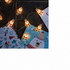 SmartGarden ClipCard Santa String Lights – Set of 10 2507006
