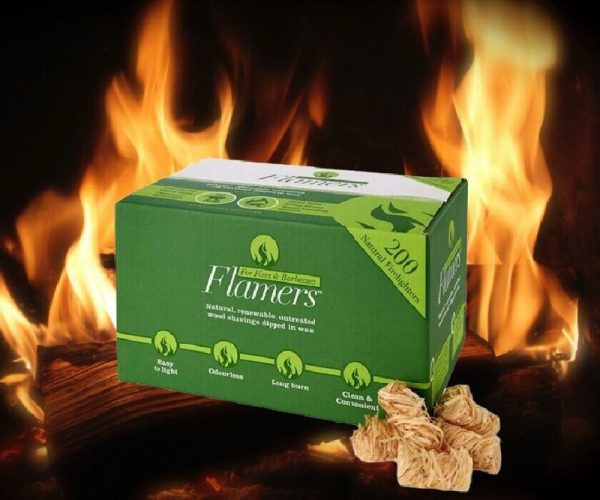 firelighter flamers natural bulk 200