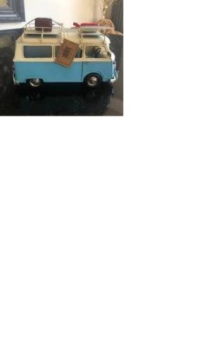 Vintage Camper Van Blue
