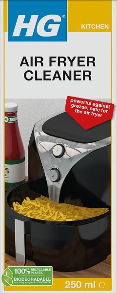 hg kitchen air fryer cleaner 250ml (brush included)
