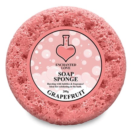 enchanted love grapefruit soap sponge