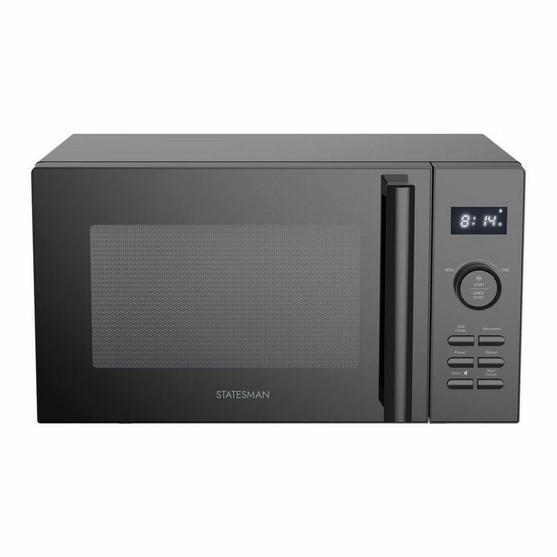 statesman skmg0923dsb 23 litres microwave with grill black