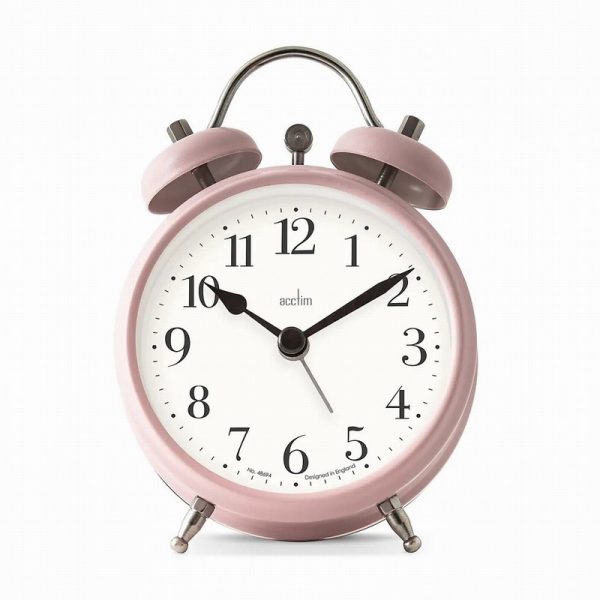 acctim shefford alarm clock dusty rose