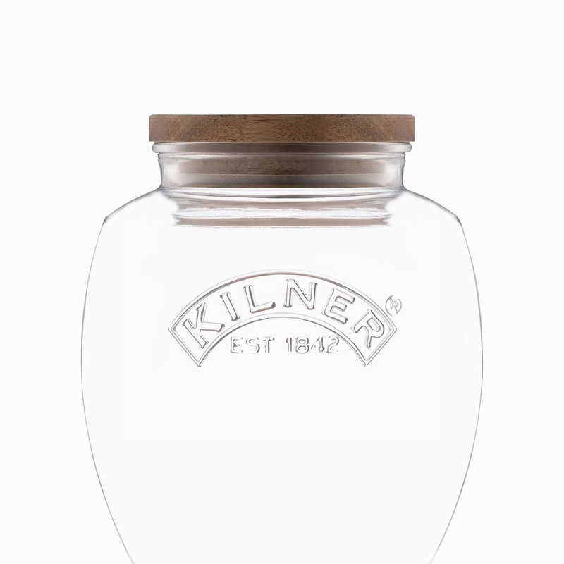 kilner universal jar acacia wooden lid 2l