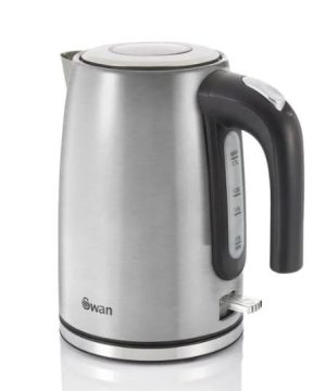 Swan SK14015N TownHouse 1.7L Jug Kettle – Stainless Steel