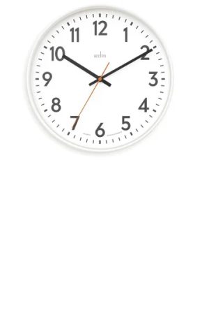 Hugo Wall Clock 30cm White