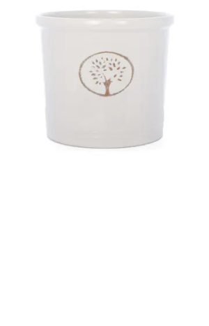 Cotswold Cylinder Plant Pot Off White 30cm