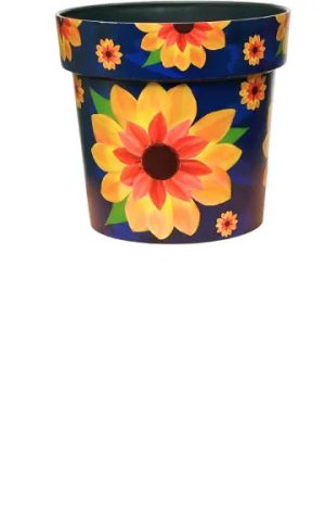 Indoor Plant Pot Water Colours Sunflower 15cm